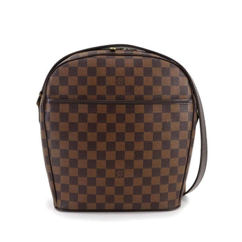Louis Vuitton Damier Ipanema Gm Shoulder Bag In Ebene Brown