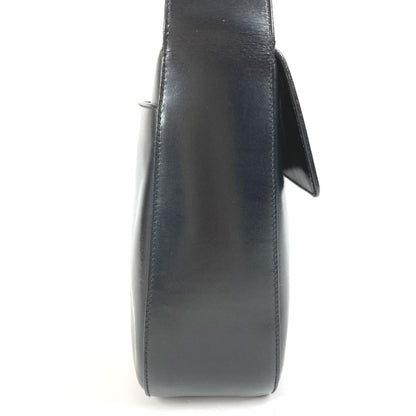 Prada B7470 Logo Flap Shoulder Bag In Leather