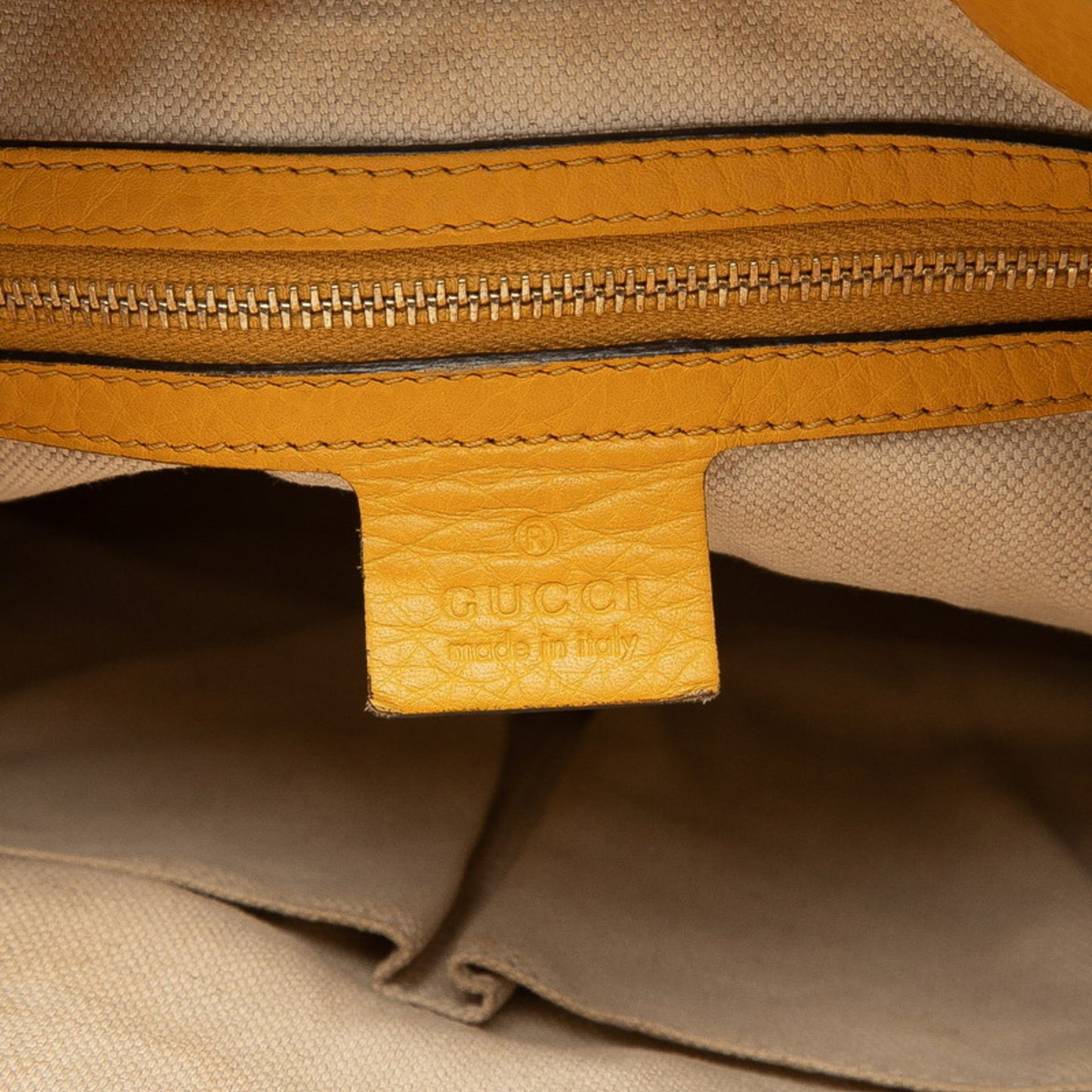 Gucci Gg Canvas Bamboo Handbag/Shoulder Bag 2Way 282300 Beige Yellow Leather