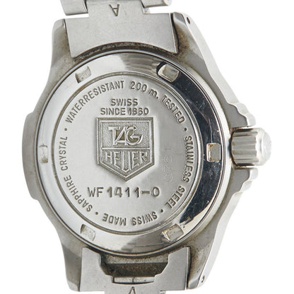 Tag Heuer 4000 Series Watch Wf1411-0 Quartz Gray Dial Stainless Steel