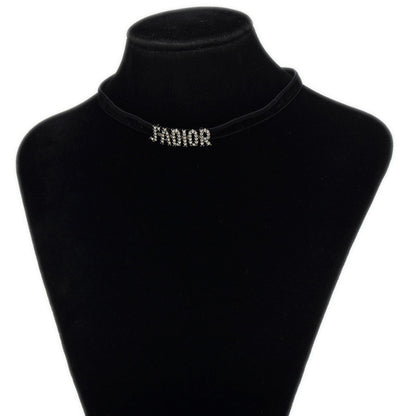 Christian Dior Dior Choker Logo J'Adore Rhinestone Bp