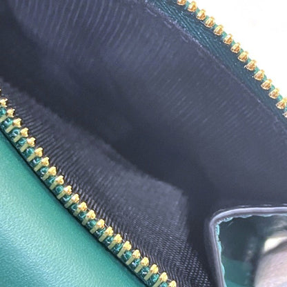 Bvlgari Serpenti Forever Green Snakehead Tri-Fold Wallet