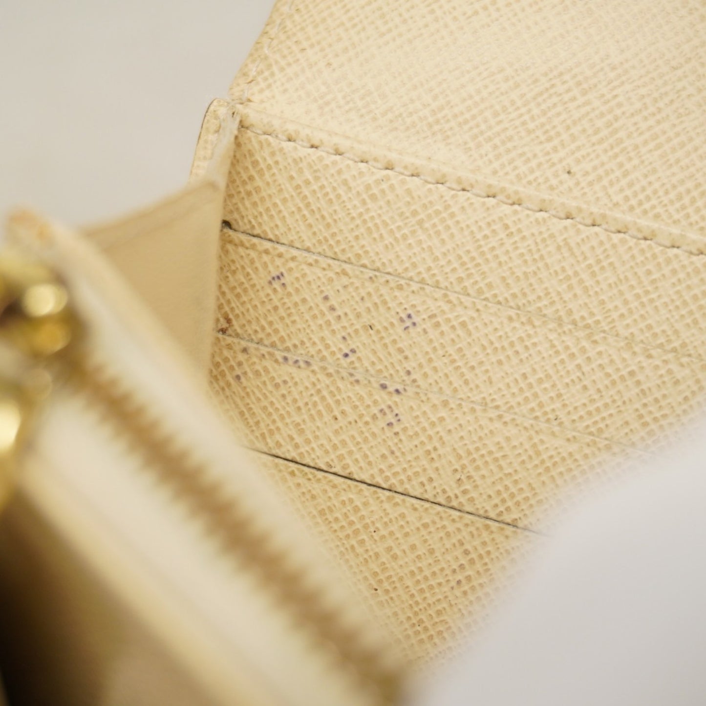 Louis Vuitton Damier Azur Portefeuille Sarah Long Wallet N61735 White