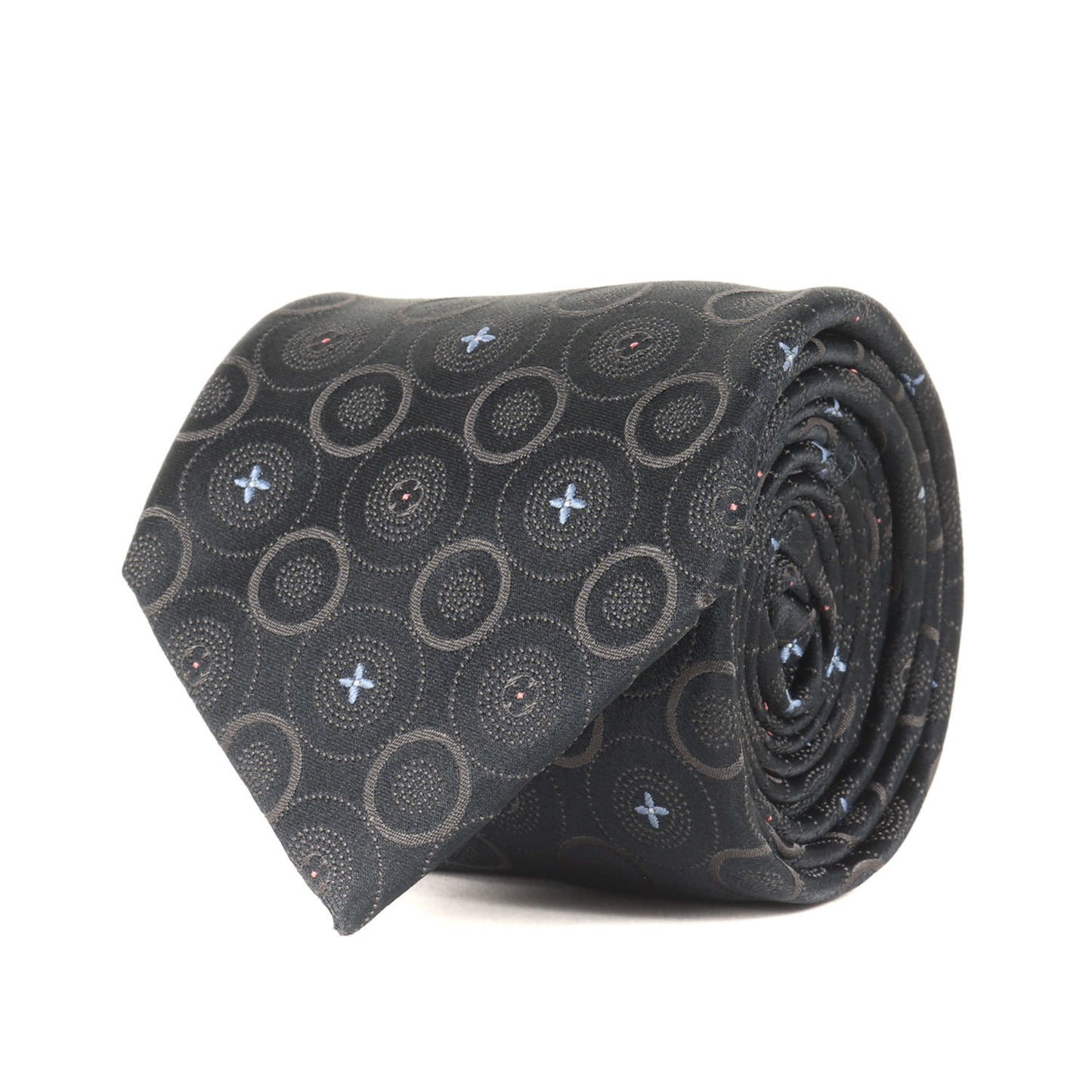 Louis Vuitton Polka Dot Monogram Silk Cravate Black