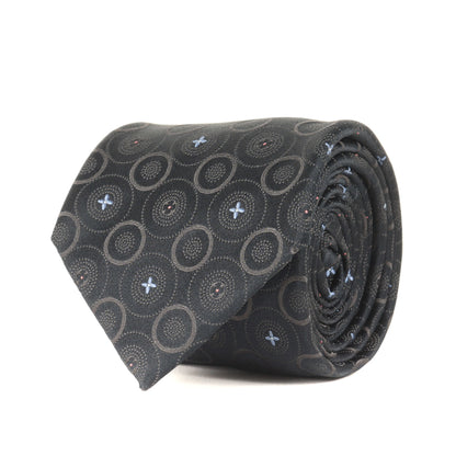 Louis Vuitton Polka Dot Monogram Silk Cravate Black
