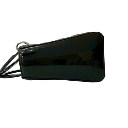 Christian Dior Lady Cannage Patent Leather 2-Way Handbag/Shoulder Bag 948-8