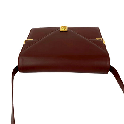 Cartier Must Line Calf Leather Shoulder Bag/Pochette/Sacoche Bordeaux 15002