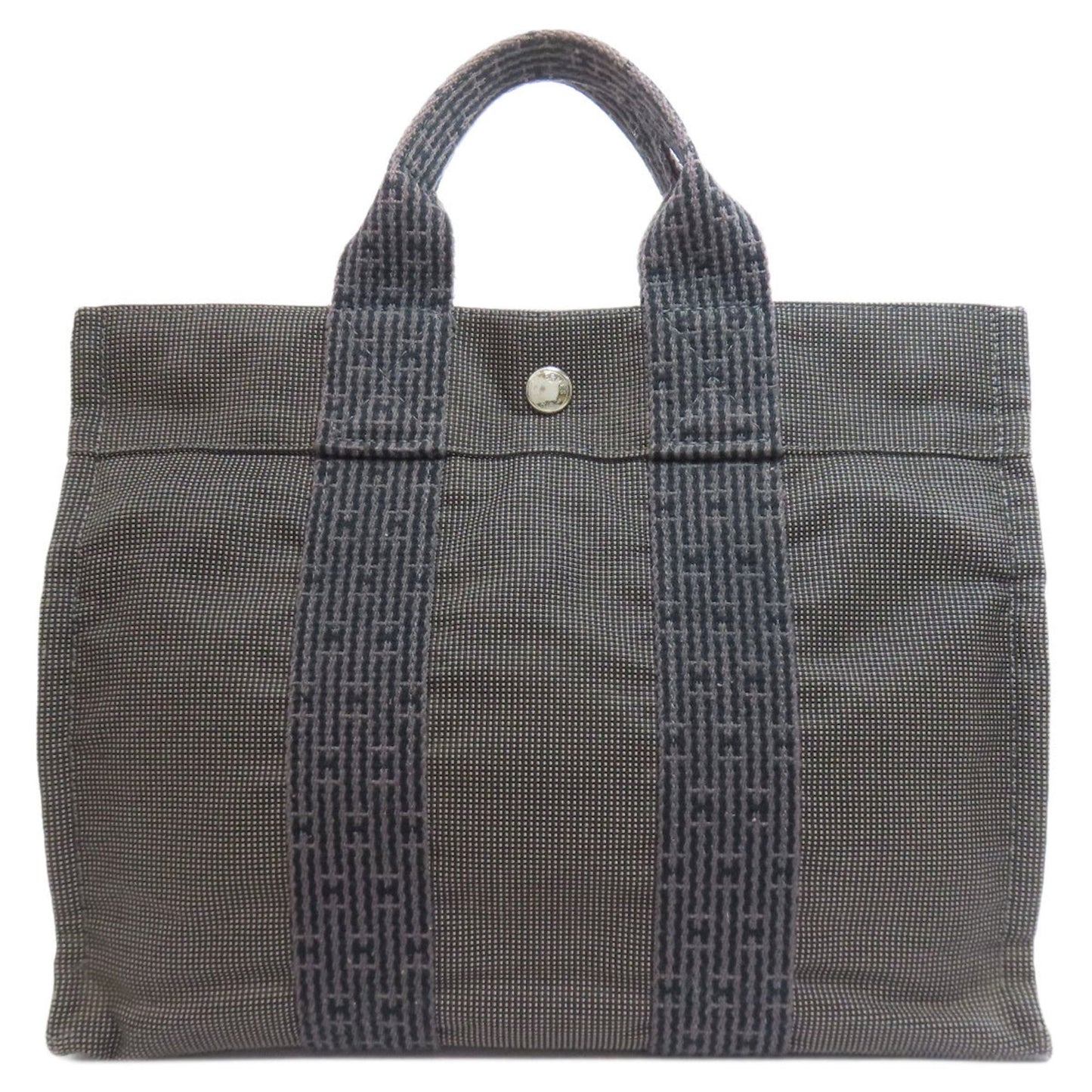 Hermes Herms Air Line Tote Pm Handbag Canvas