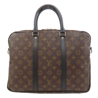 Louis Vuitton M52005 Porte-Document Voyage Pm Business Bag Monogram Macassar