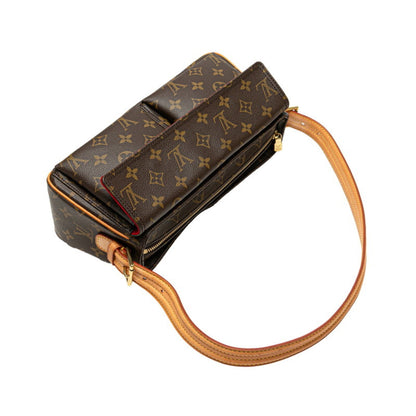 Louis Vuitton Monogram Viva Cite Mm One-Shoulder Bag M51164 Brown Pvc Leather