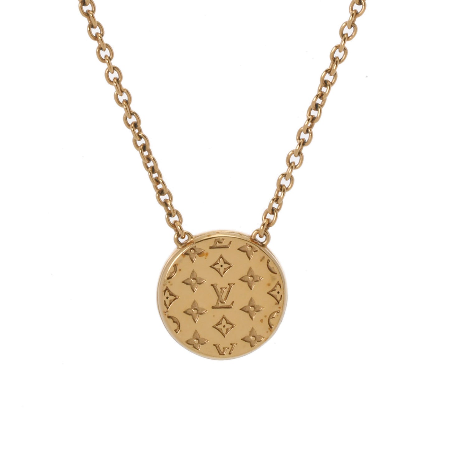 Louis Vuitton Collier Gold M80259 Women'S Gp Mother-Of-Pearl Necklace