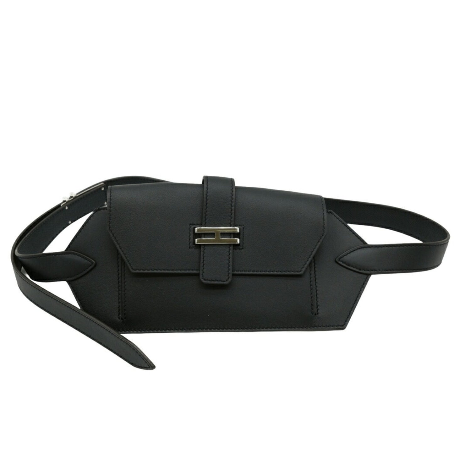 Hermes Hermes Elan Pocket 24 Waist Bag Belt Swift Leather Black