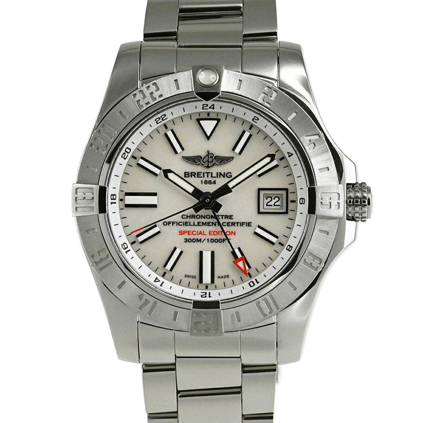 Breitling Avenger Ii Gmt Mother-Of-Pearl Watch