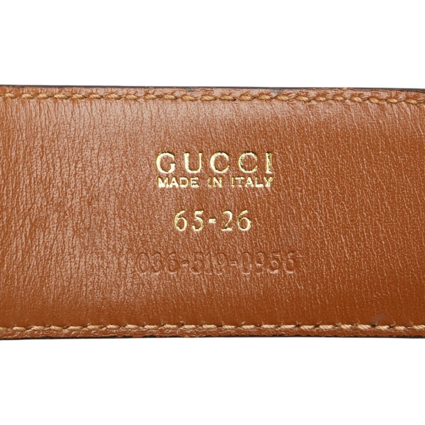 Gucci Belt Size: 65 26 036 519 0956 Black Leather