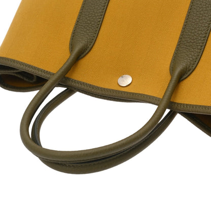 Hermes Garden Party Tpm Vert Veronnaise/Yellow Y Stamp (Circa 2020)