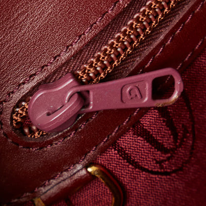 Cartier Must Line Shoulder Bag Wine Red Bordeaux Leather