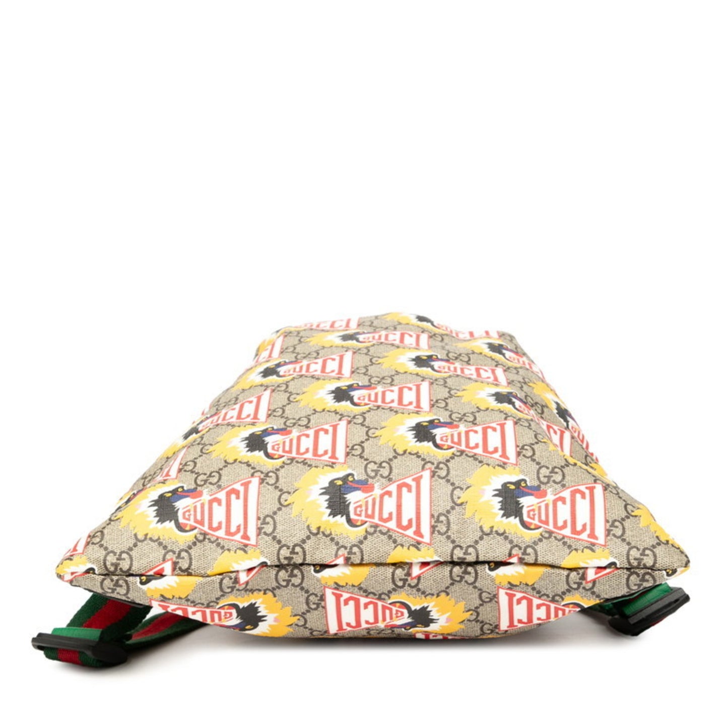 Gucci Gg Supreme Children'S Lion Motif Backpack 550775 Beige Yellow Leather