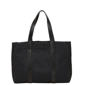 Bvlgari Logomania Tote Bag In Black Canvas