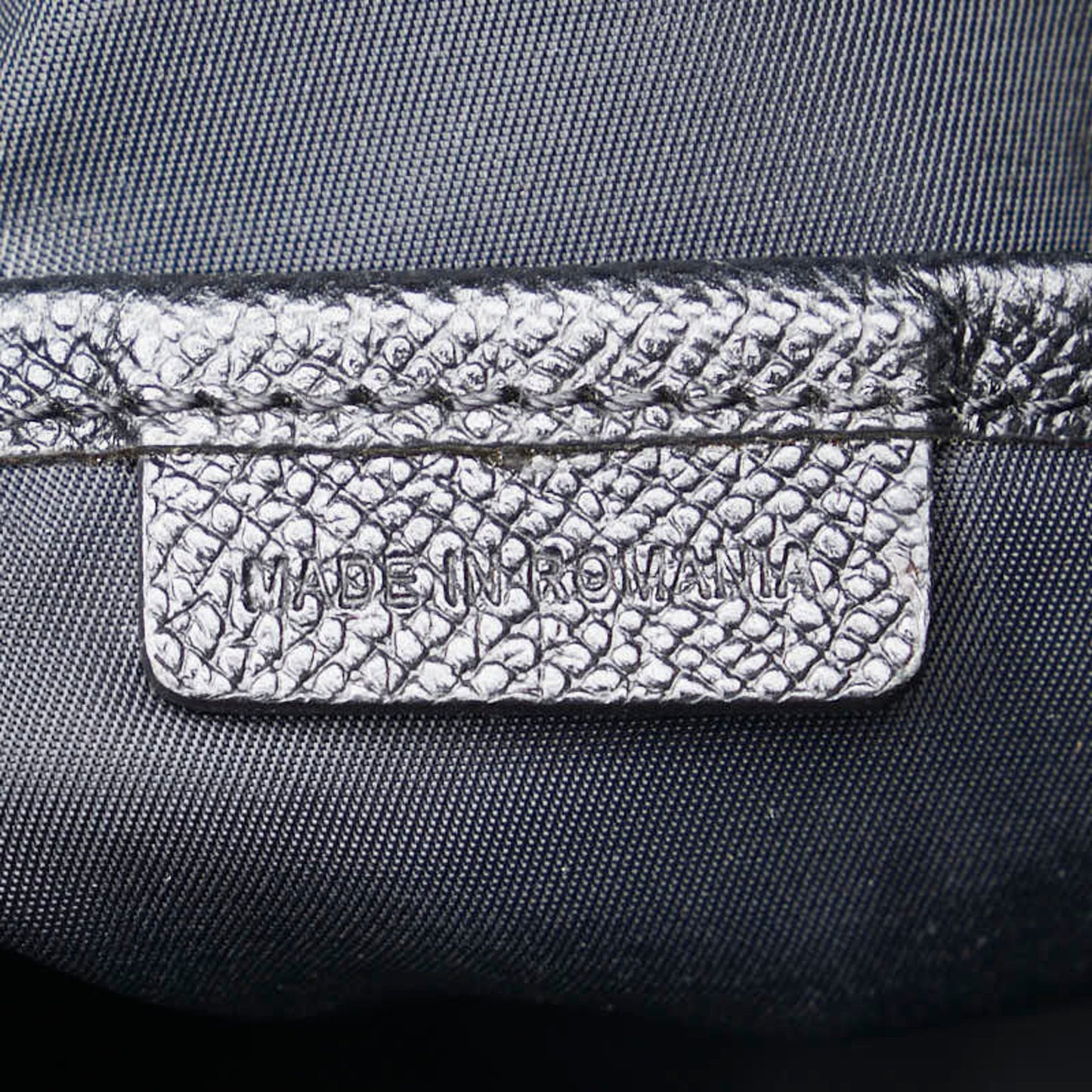 Burberry Check Logo Plate Shoulder Bag Black Nylon Leather