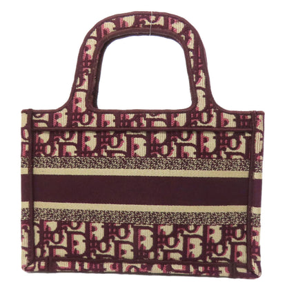 Christian Dior Book Tote Mini Handbag Canvas