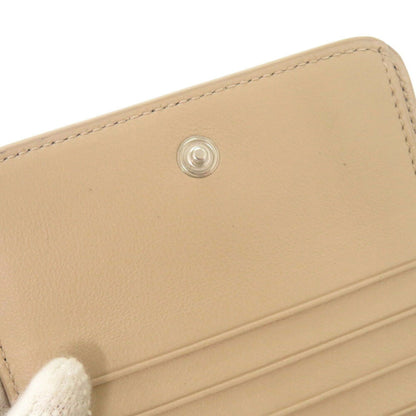 Like New Balenciaga Leather Beige Compact Bi-Fold Wallet 1018Balenciaga