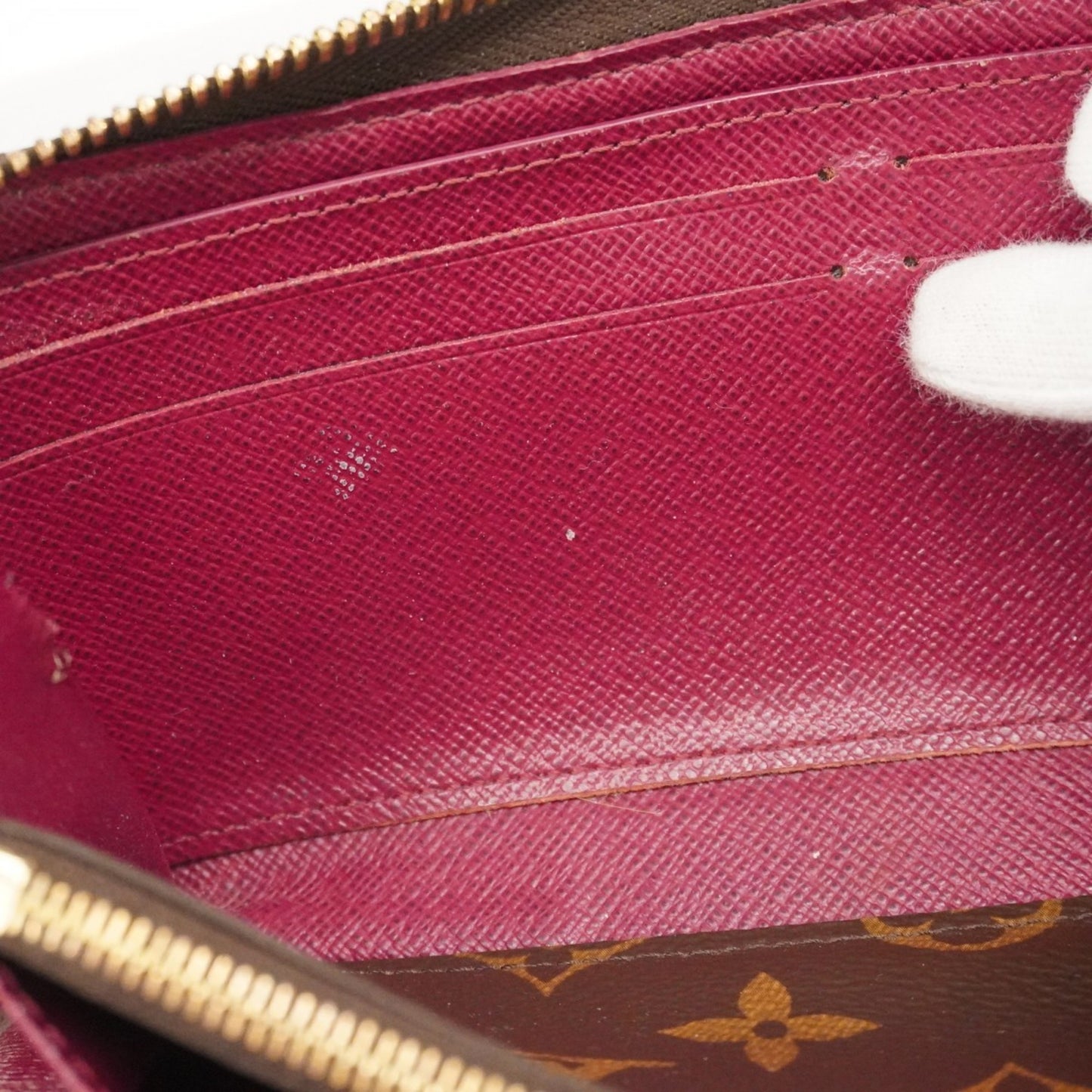 Louis Vuitton Monogram Portefeuille Clemence Long Wallet M60742 Fuchsia