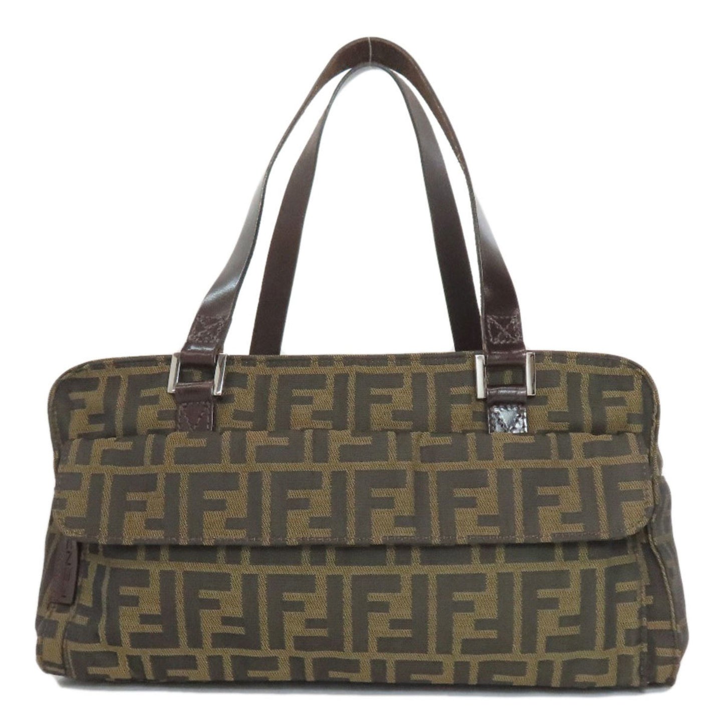 Fendi Zucca Pattern Handbag Canvas