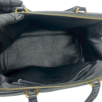 Celine Macadam Blason Triomphe Leather Handbag/Mini Boston Bag