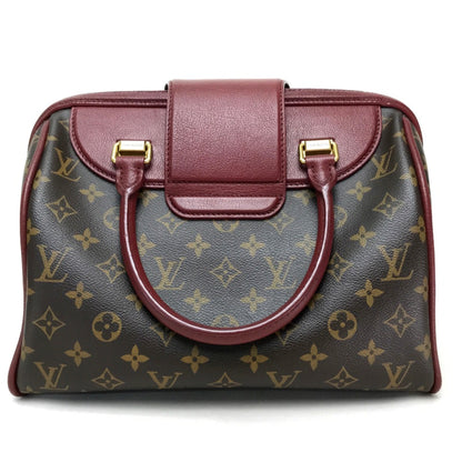 Louis Vuitton M40802 Monogram Mini Duffle Bag Hand Bag Bordeaux Dark Brown Bordeaux