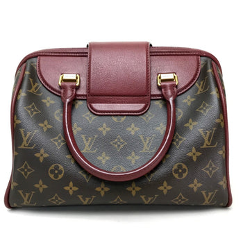 Louis Vuitton M40802 Monogram Mini Duffle Bag Hand Bag Bordeaux Dark Brown Bordeaux