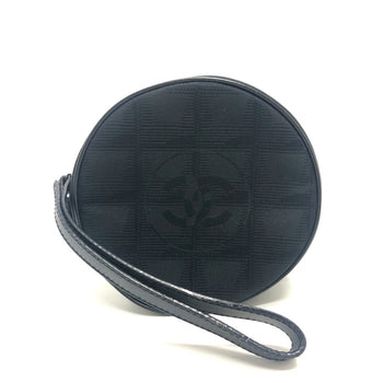 Chanel A17682 New Travel Line Round Pouch Nylon Jacquard