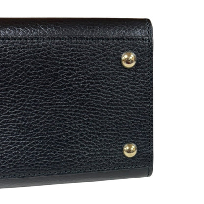 Gucci Interlocking G Soho Shoulder Bag Leather 607722 Black
