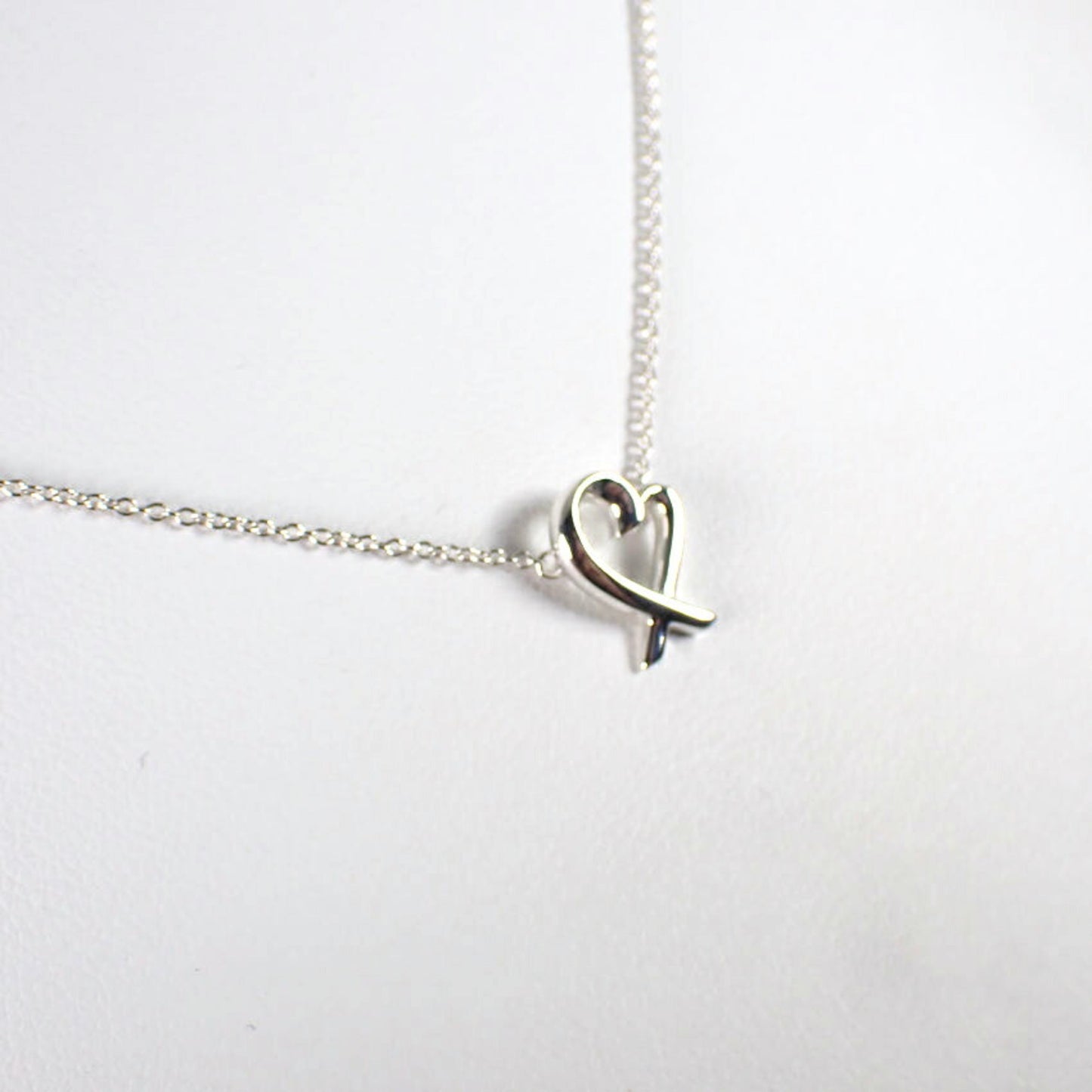 Tiffany 925 Loving Heart Pendant Necklace