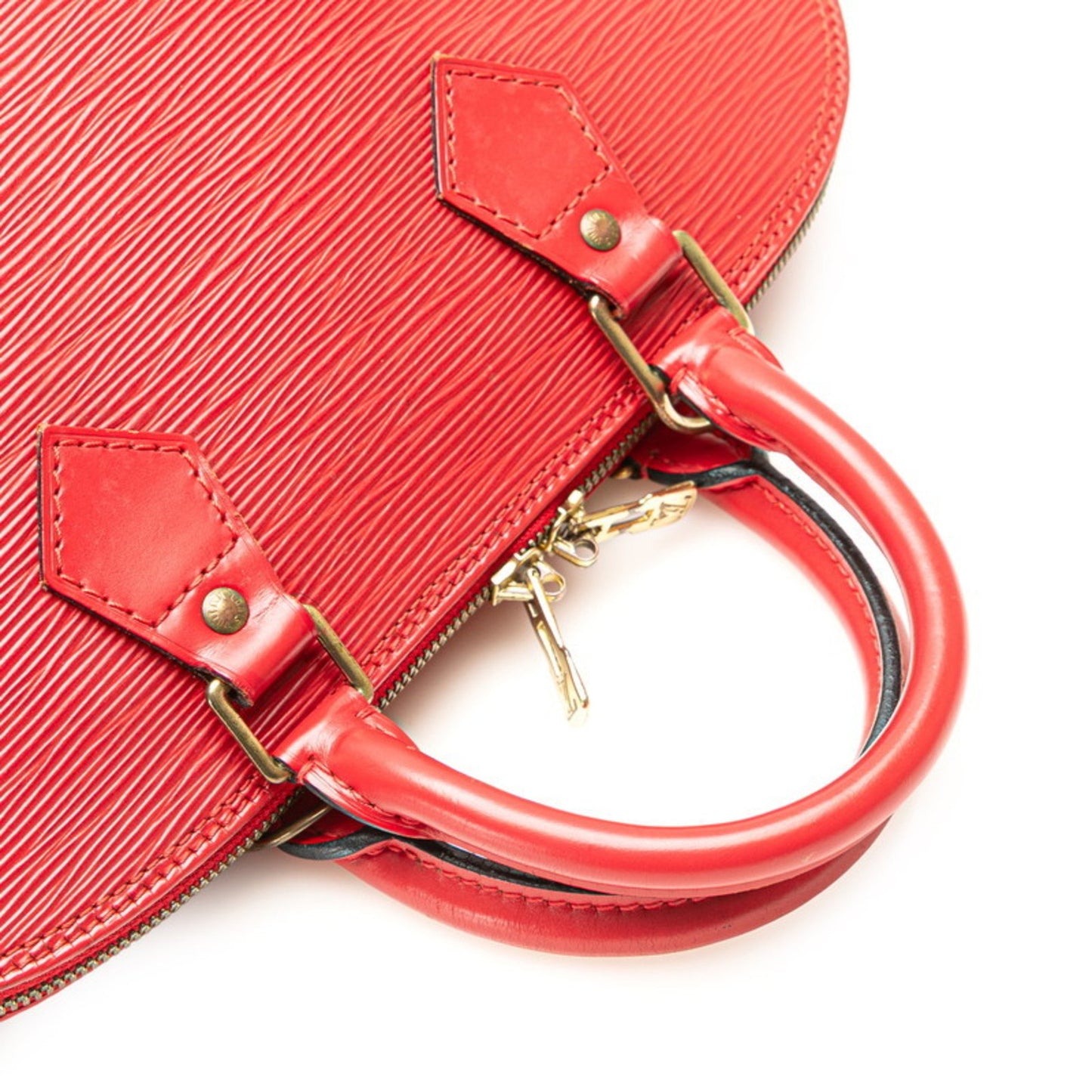 Louis Vuitton Epi Alma Handbag M52147 Castilian Red Leather
