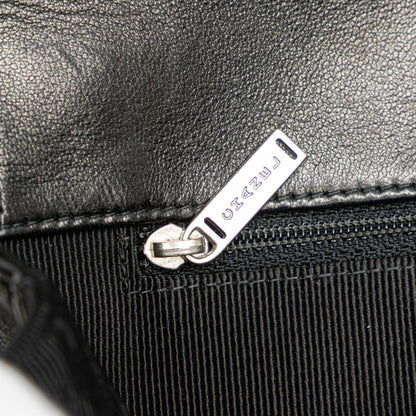 Chanel 2.55 Chocobar Chain Shoulder Bag In Black Lambskin