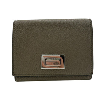 Leather Fendi Card Wallet