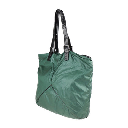 Bottega Veneta Bottega Veneta Shoulder Bag 244898 Nylon Leather Green Black Tote Spinnaker