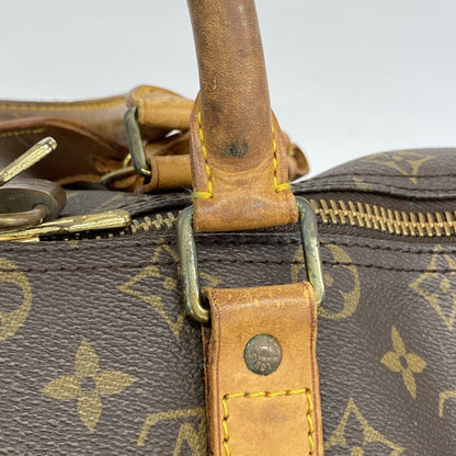 Louis Vuitton Monogram Keepall 45 Boston Bag M41428 Brown