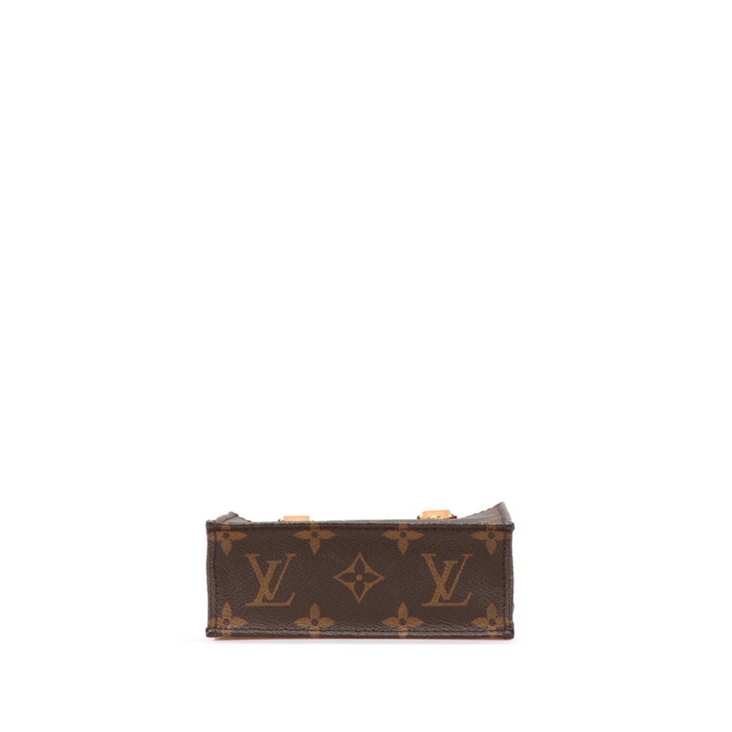 Louis Vuitton Monogram Petite Sac Plat Handbag/Shoulder Bag 2Way M81295 Brown Leather