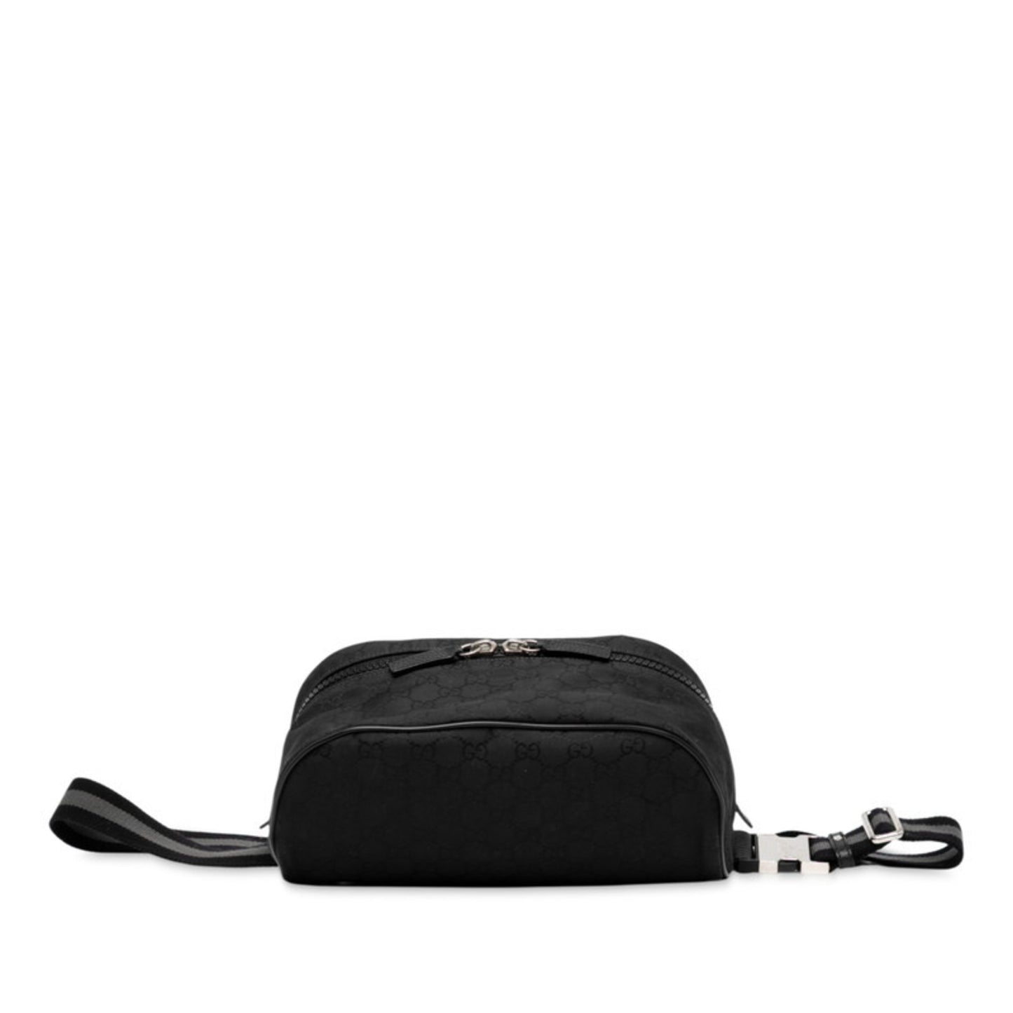 Gucci Gg Nylon Belt Bag/Waist Bag 509643 Black Leather