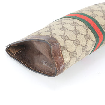 Coated Canvas - Gucci Clutch Bag Leather