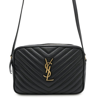 Saint Laurent Shoulder Bag Lou Camera V Stitch Leather 520534 Saint Laurent Paris Black