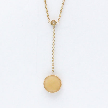 Christian Dior Rose Des Vents Medallion Necklace Rose Quartz Pink Gold (18K) Diamond