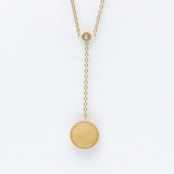 Christian Dior Rose Des Vents Medallion Necklace Rose Quartz Pink Gold (18K) Diamond