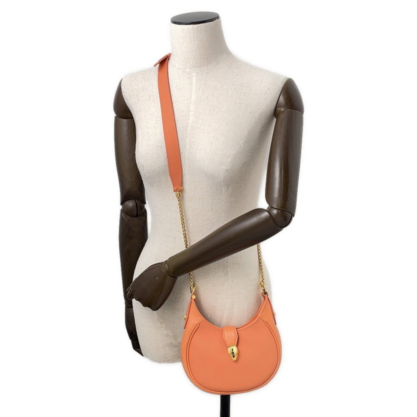 Bvlgari Serpenti Ellipse Handbag In Calfskin Leather