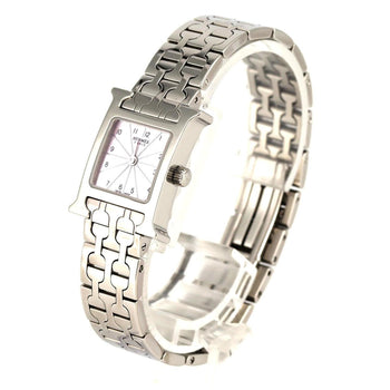 Hermes H Watch Hh1.110 Ss Quartz Wristwatch