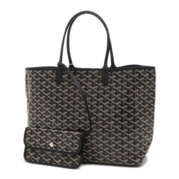 Goyard Saint Louis Pm Tote Bag Goyardine Canvas Black Amalouispm