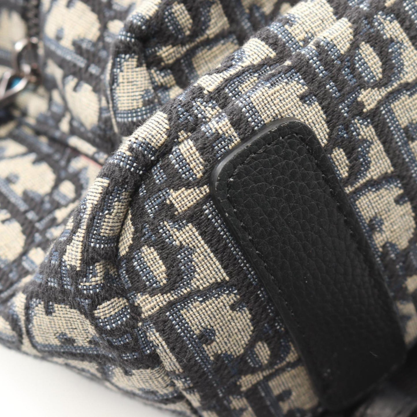 Christian Dior Dior Rider Backpack Canvas Leather Kids Beige Navy Black