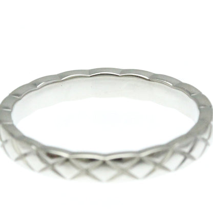 Chanel Coco Crush Ring Mini Model 1P Diamond Platinum Fashion Diamond Band Ring Silver