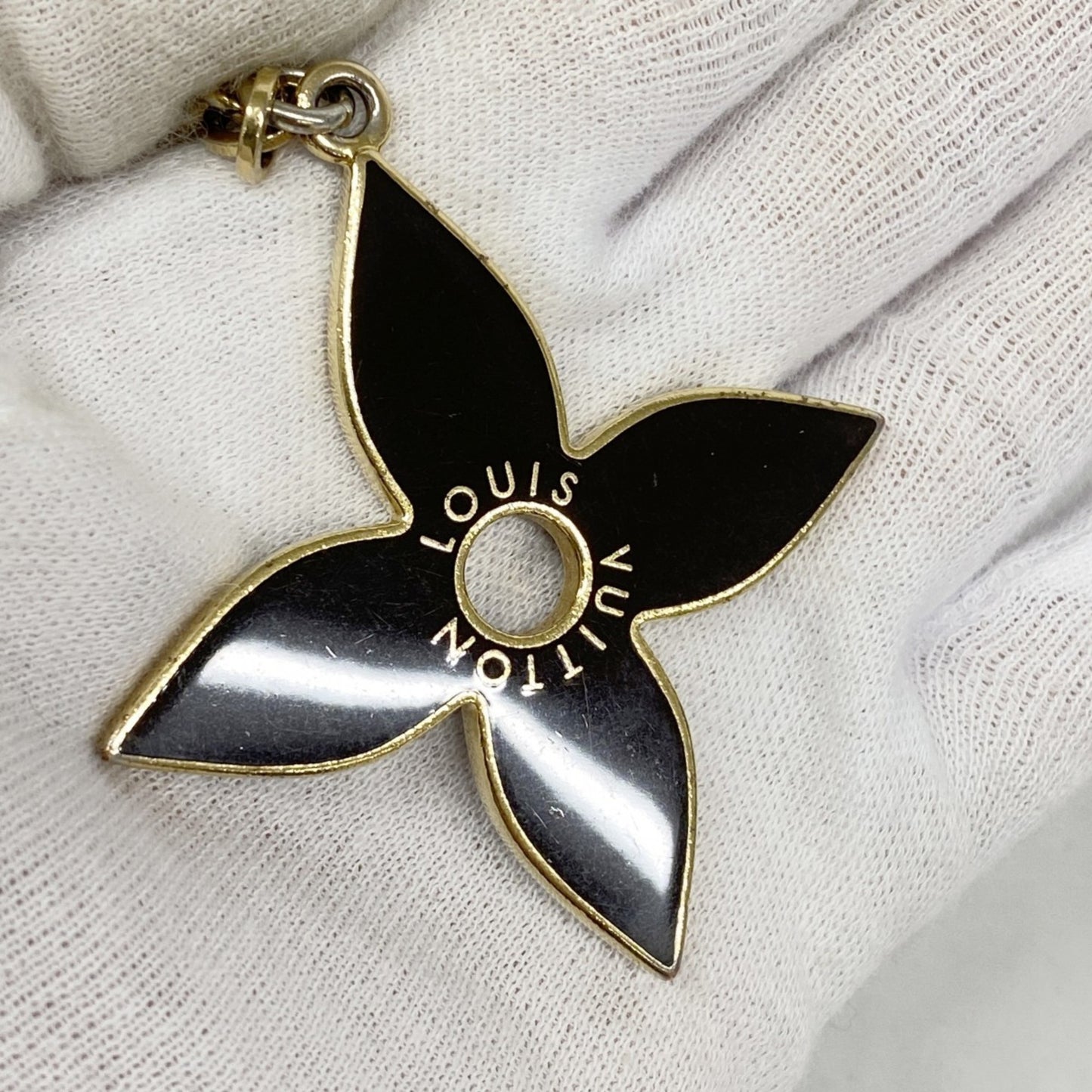 Louis Vuitton Porte-Cls Puzzle Keychain M65218 Gold/Black